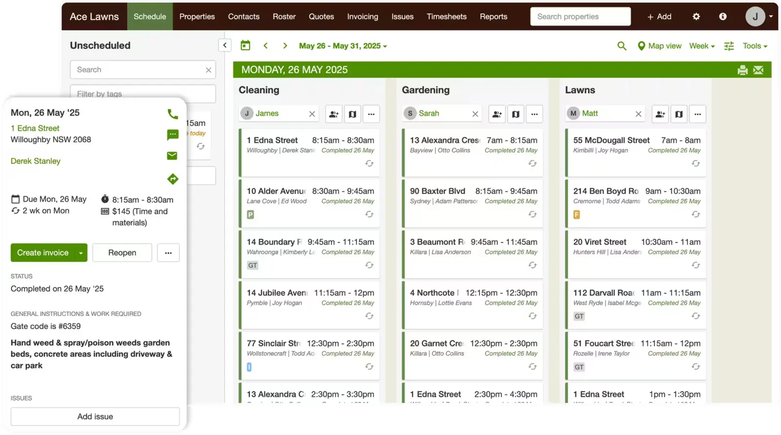 Update your schedule in seconds